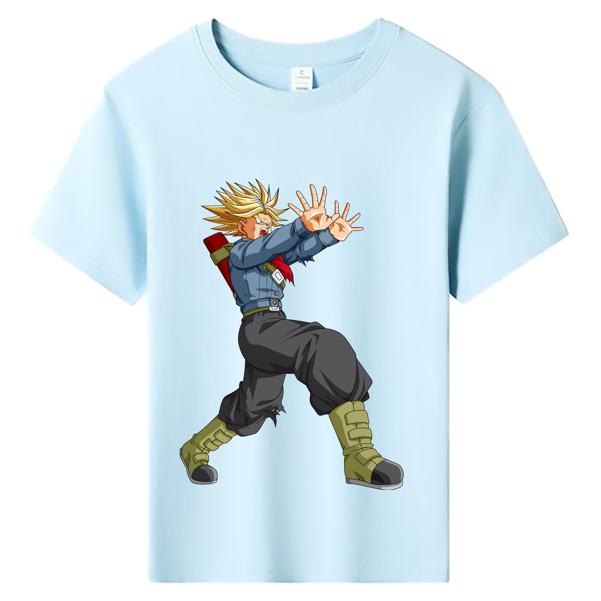 （画像用） ドラゴンボール トランクス（Torankusu）DRAGON BALL Trunks 綿100％キッズTシャツ（フロントプリント）